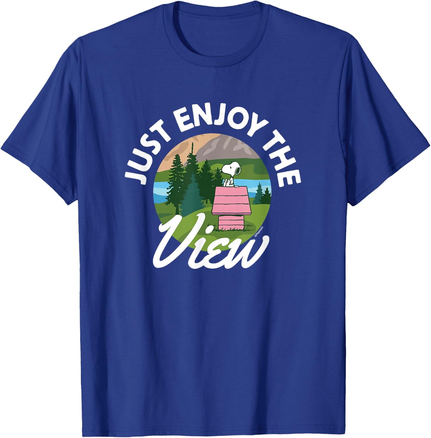 Peanuts - Snoopy Just Enjoy The View T-Shirt - T-Shirt | Royal