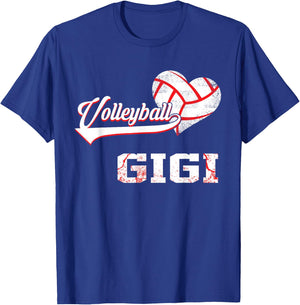 Family Volleyball Player Gifts Volleyball Gigi T-Shirt - T-Shirt | Royal