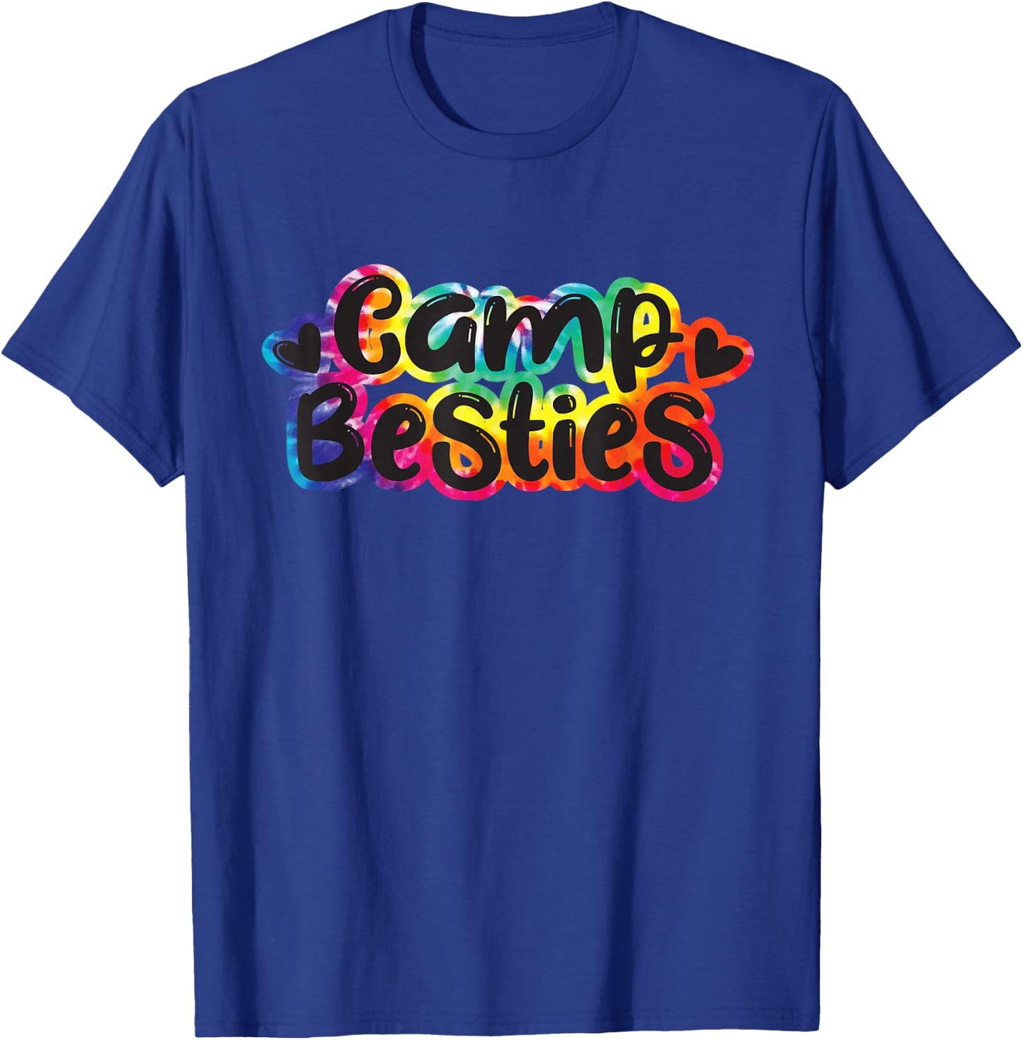 Camp Besties Shirt Cute Tie Dye Best Friend Summer Girl Gift T-Shirt - T-Shirt | Royal