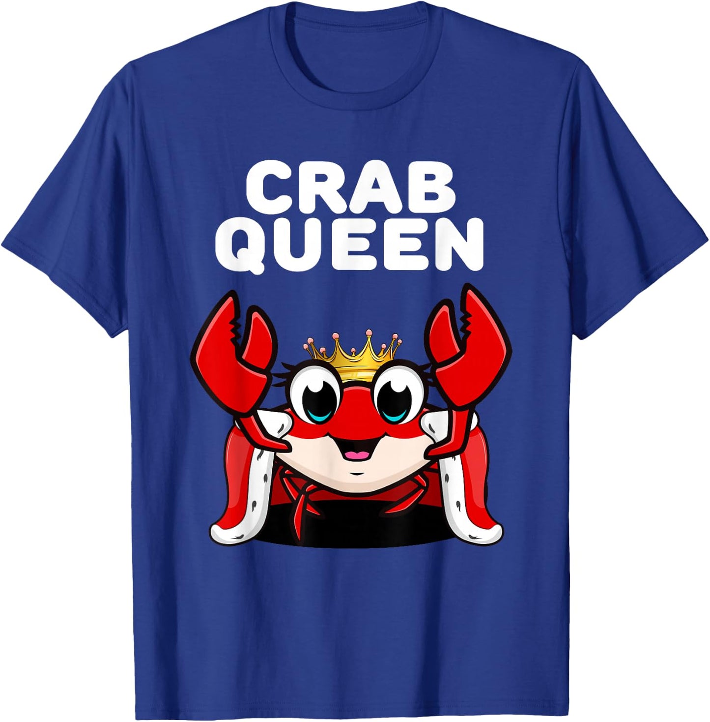 Women's Crab Queen Shirt | Girls , Black T-Shirt - T-Shirt | Royal