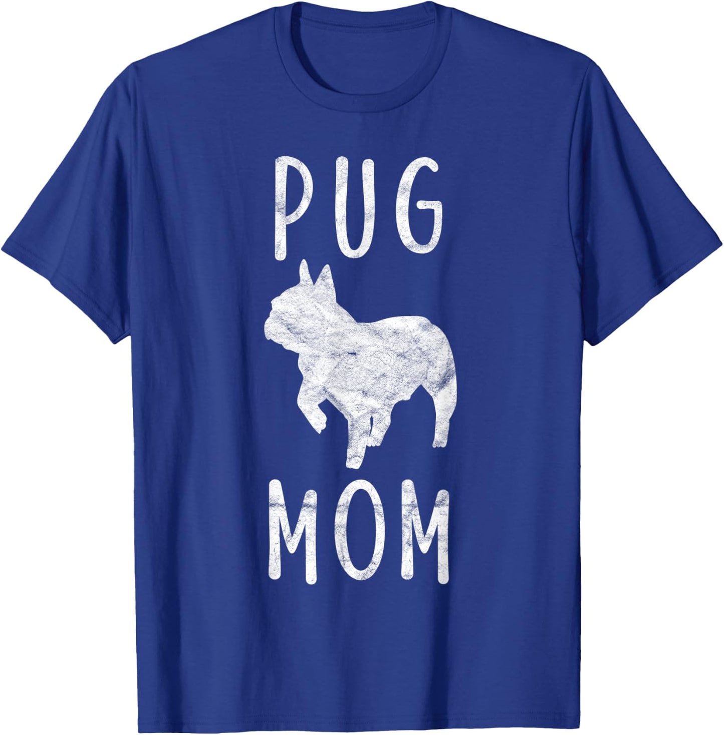 Vintage Pug Mama Gift Puggle Mom Pet Dog Owner Mother Men Women Kids T-Shirt - T-Shirt | Royal