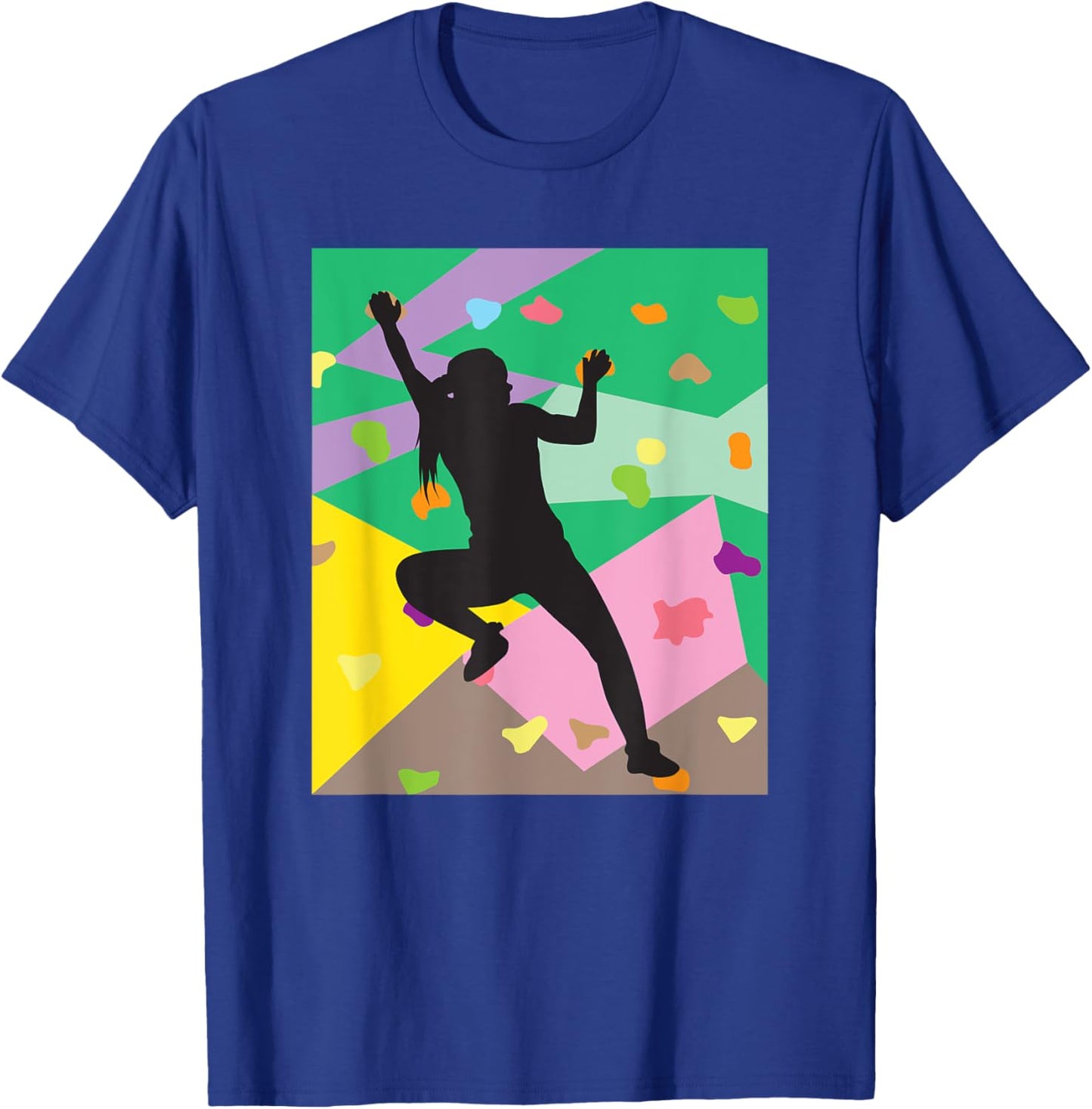 Alpinism Wall Climbing Rock Climbers Gift Women Kids Girls T-Shirt - T-Shirt | Royal