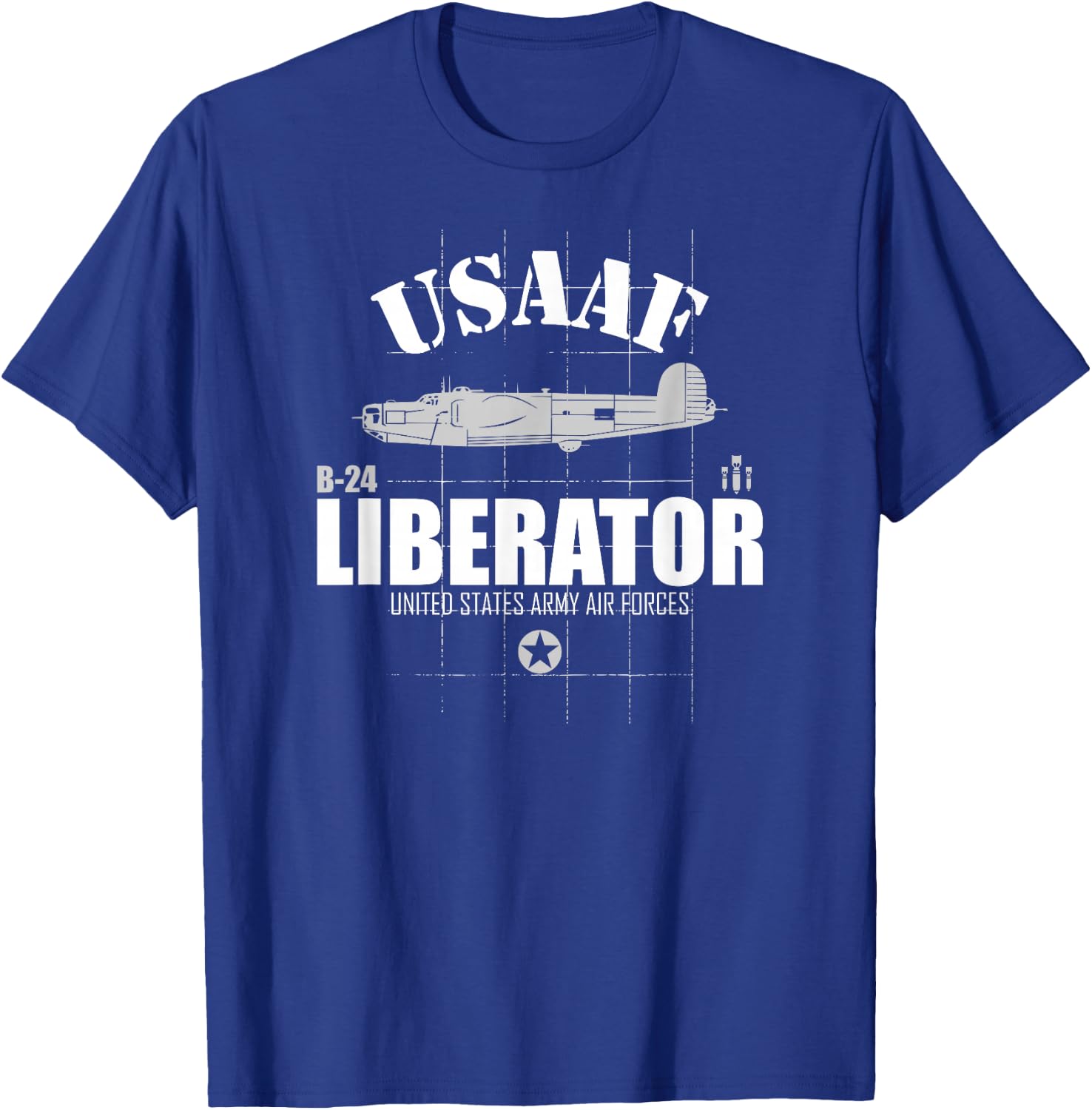 WW2 Bomber - USAAF B-24 Liberator T-Shirt - T-Shirt | Royal