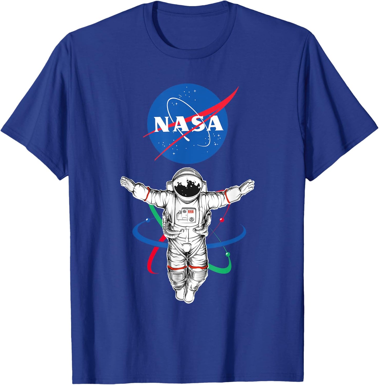 Astronaut Atom NASA T-Shirt - T-Shirt | Royal