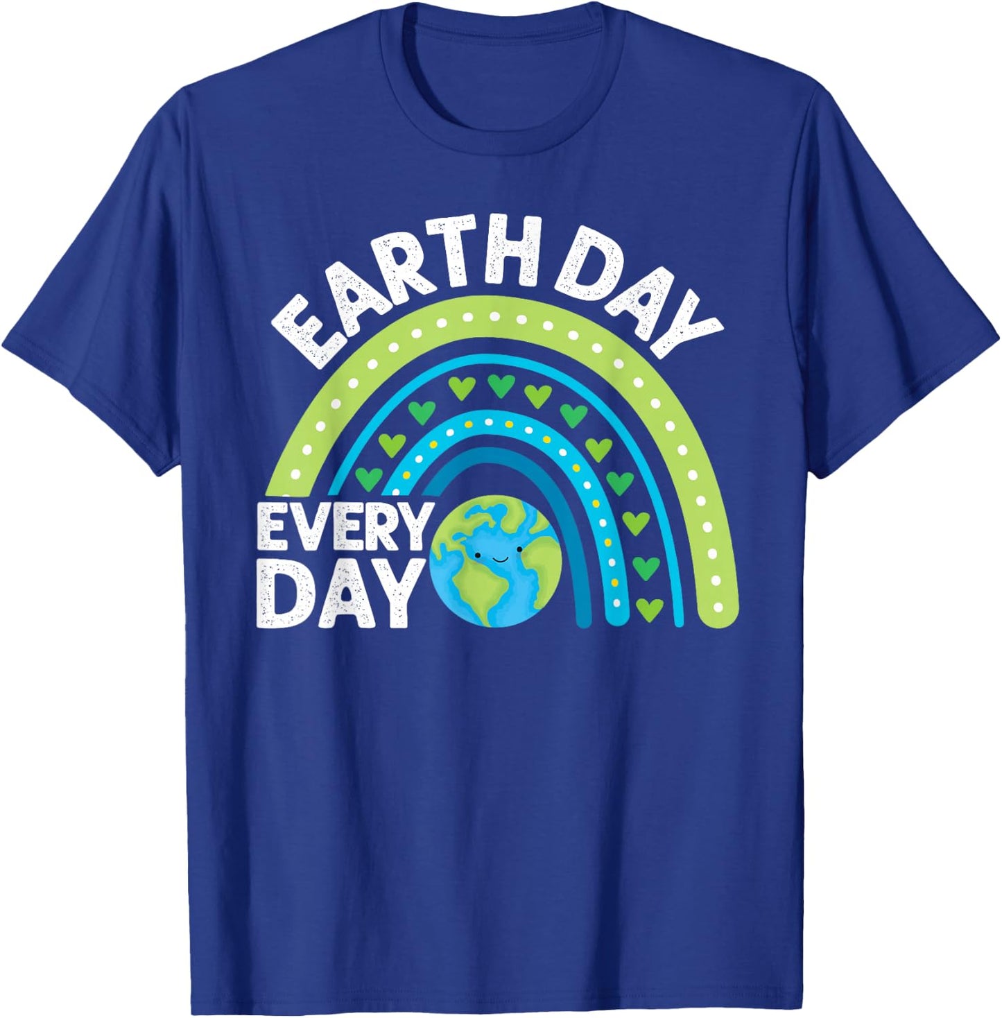Earth Day 2026 Every Day Earth Day Girls Rainbow T-Shirt - T-Shirt | Royal