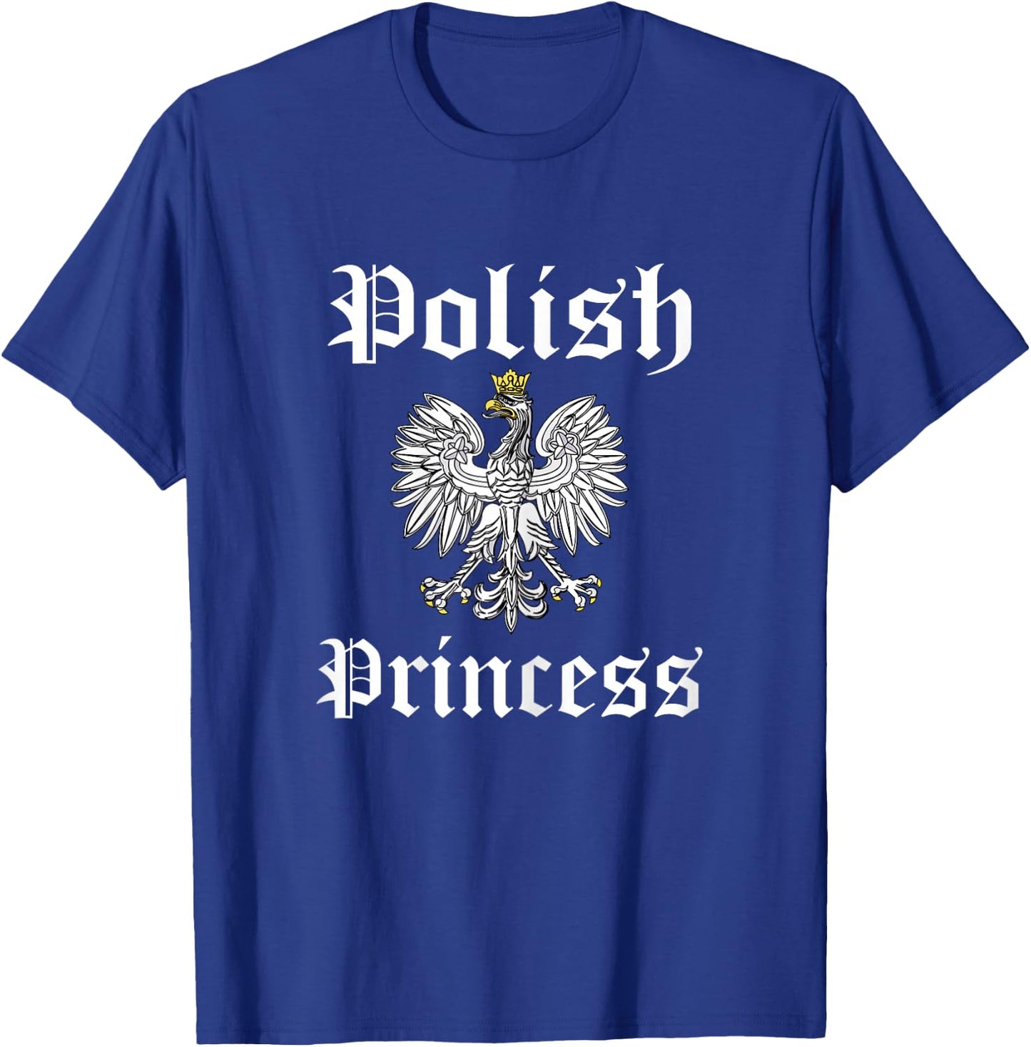 Polish Princess Girls Polska Pride Poland Flag Gift T-Shirt - T-Shirt | Royal