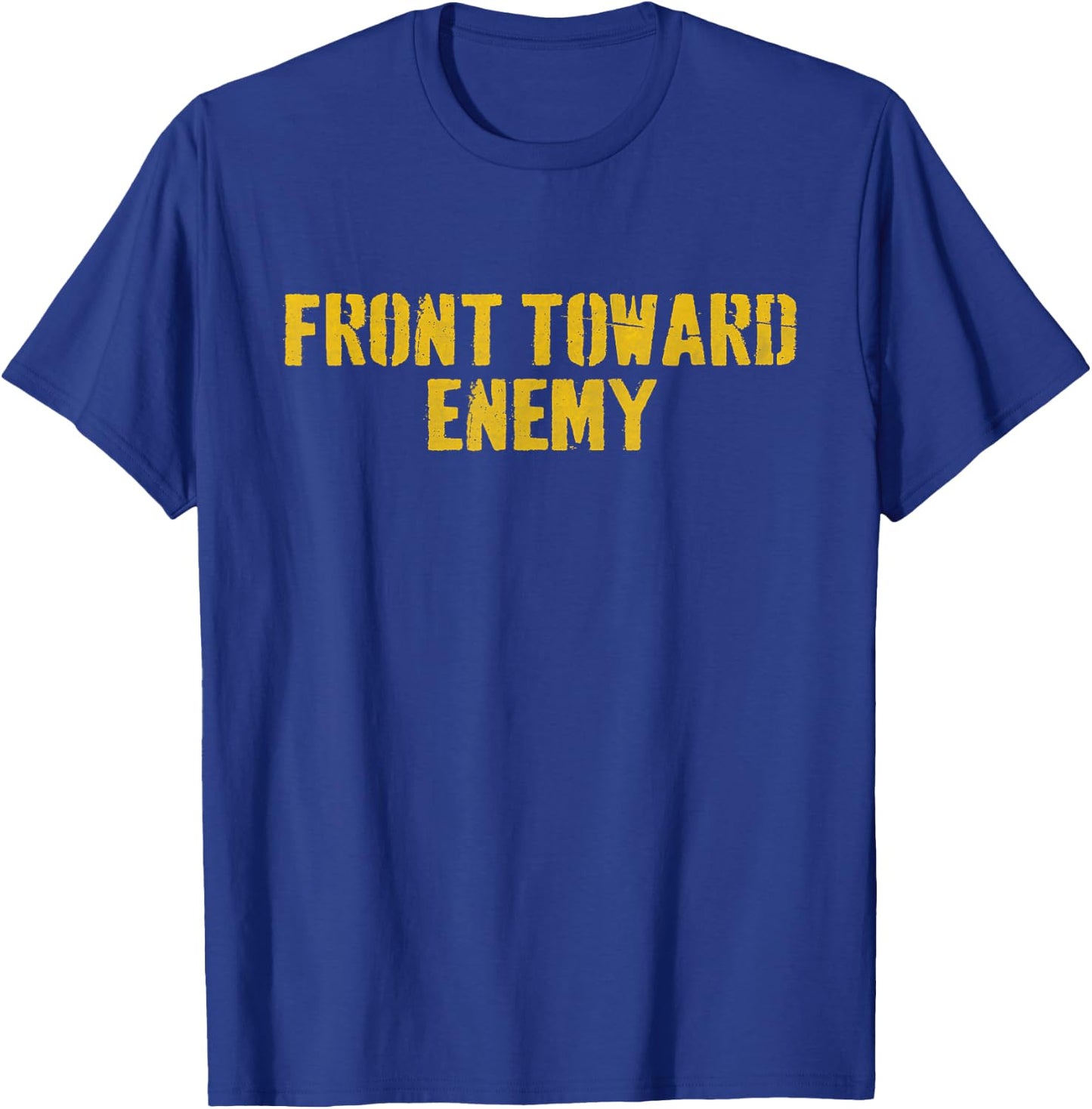 Front Toward Enemy America USA Military Flag Claymore Mine T-Shirt - T-Shirt | Royal