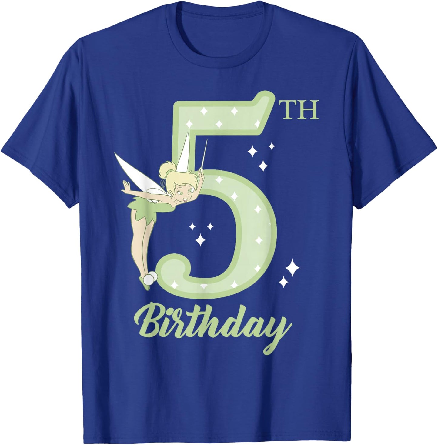 Disney Peter Pan 5th Birthday Tinkerbell Portrait T-Shirt - T-Shirt | Royal