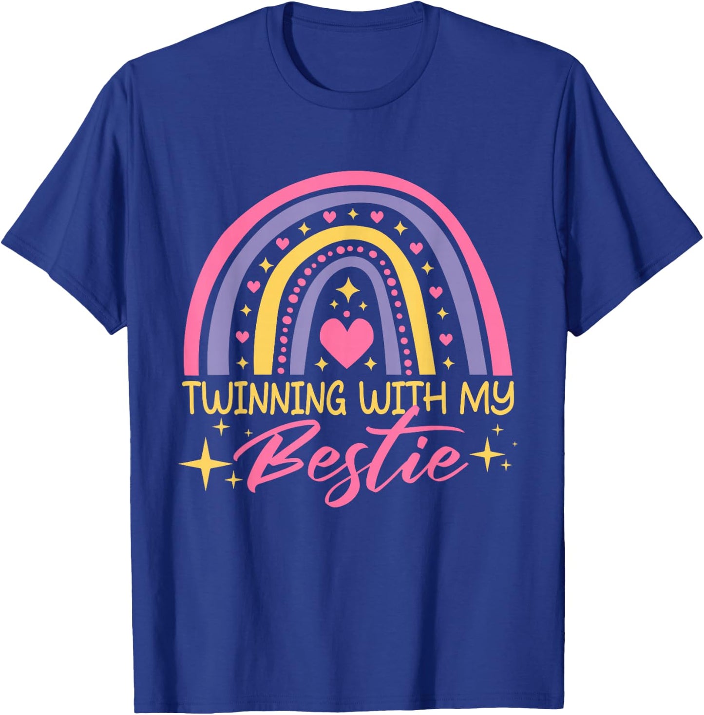 Matching Twin Spirit Week Twinning With My Bestie Rainbow T-Shirt - T-Shirt | Royal