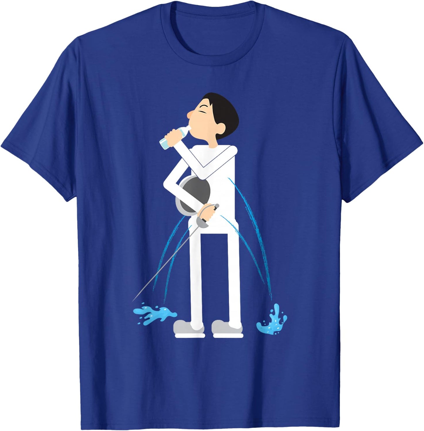 Funny Fencing Practice Sword T-Shirt - T-Shirt | Royal