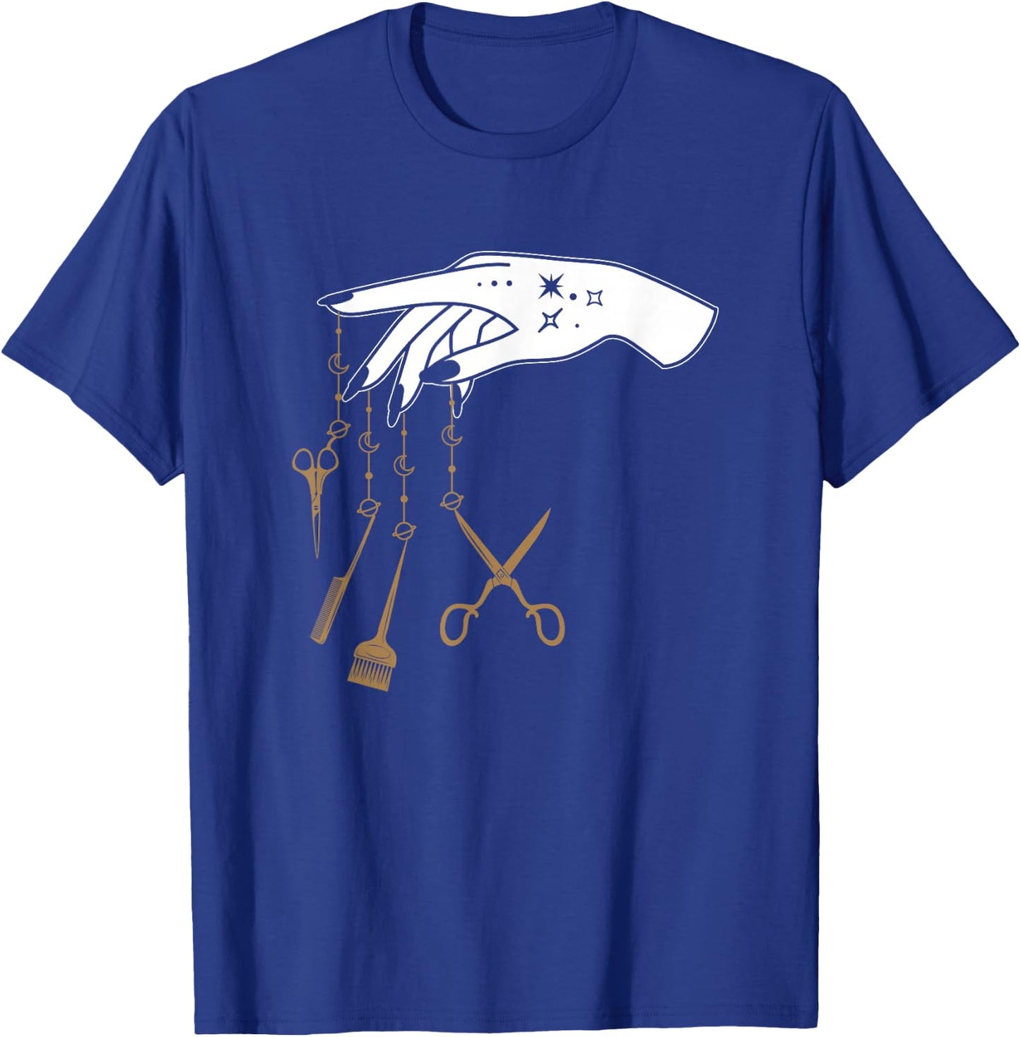Scissor Hair Salon Barber Hairstylist Tattooed Hairdresser T-Shirt - T-Shirt | Royal