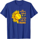 My Favorite Softball Player Calls Me Mimi Sunflower T-Shirt - T-Shirt | Royal