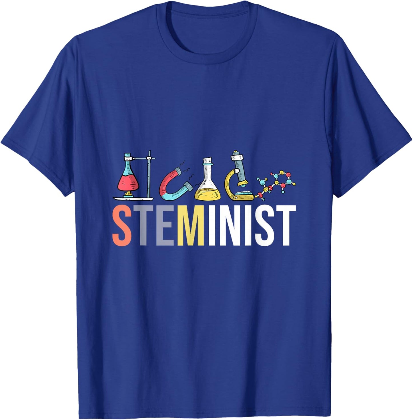 Steminist Science Technology Engineering Math STEM Gift T-Shirt - T-Shirt | Royal