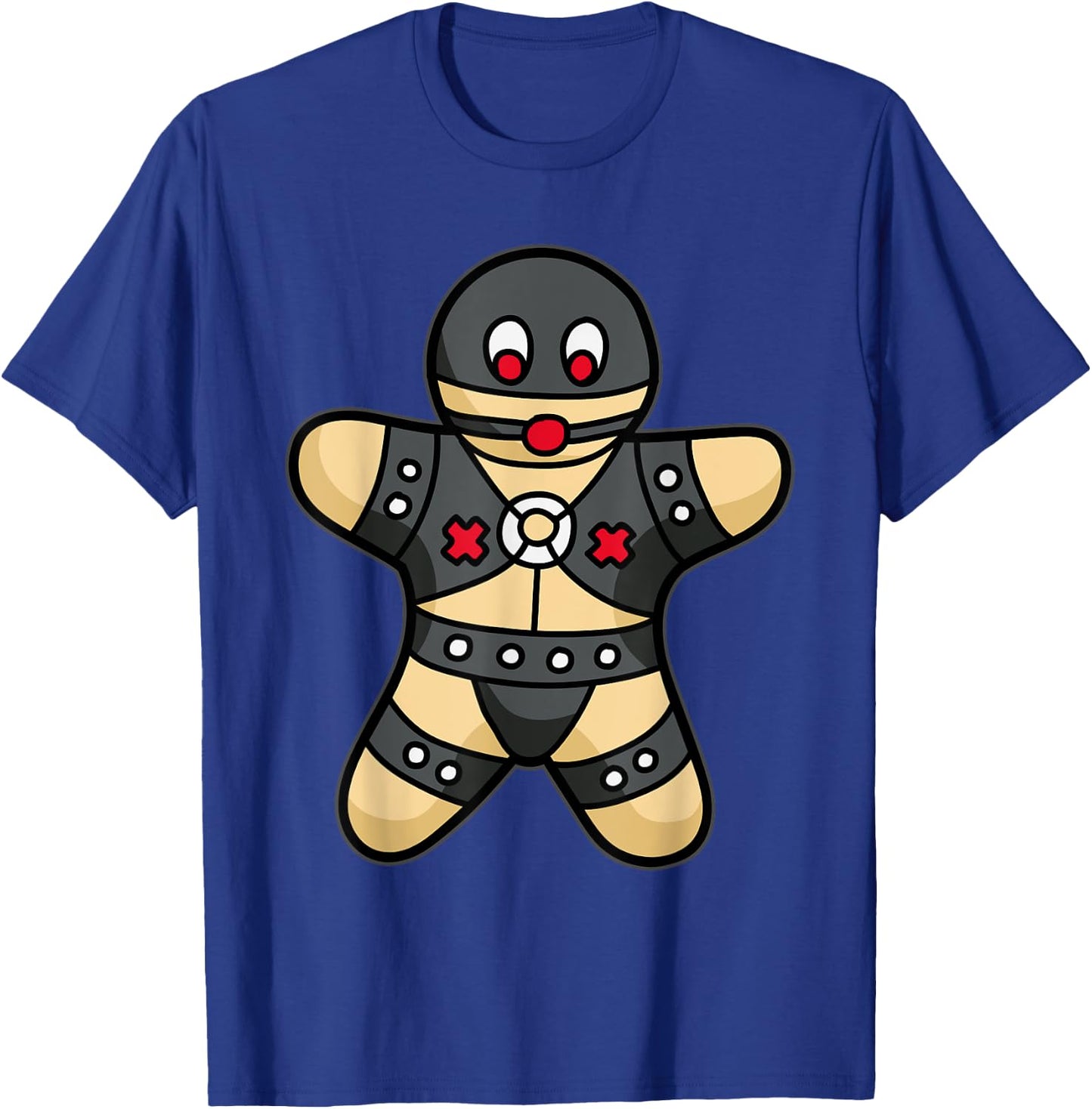 Kinky Gingerbread Man - BDSM & Bondage Humor T-Shirt - T-Shirt | Royal