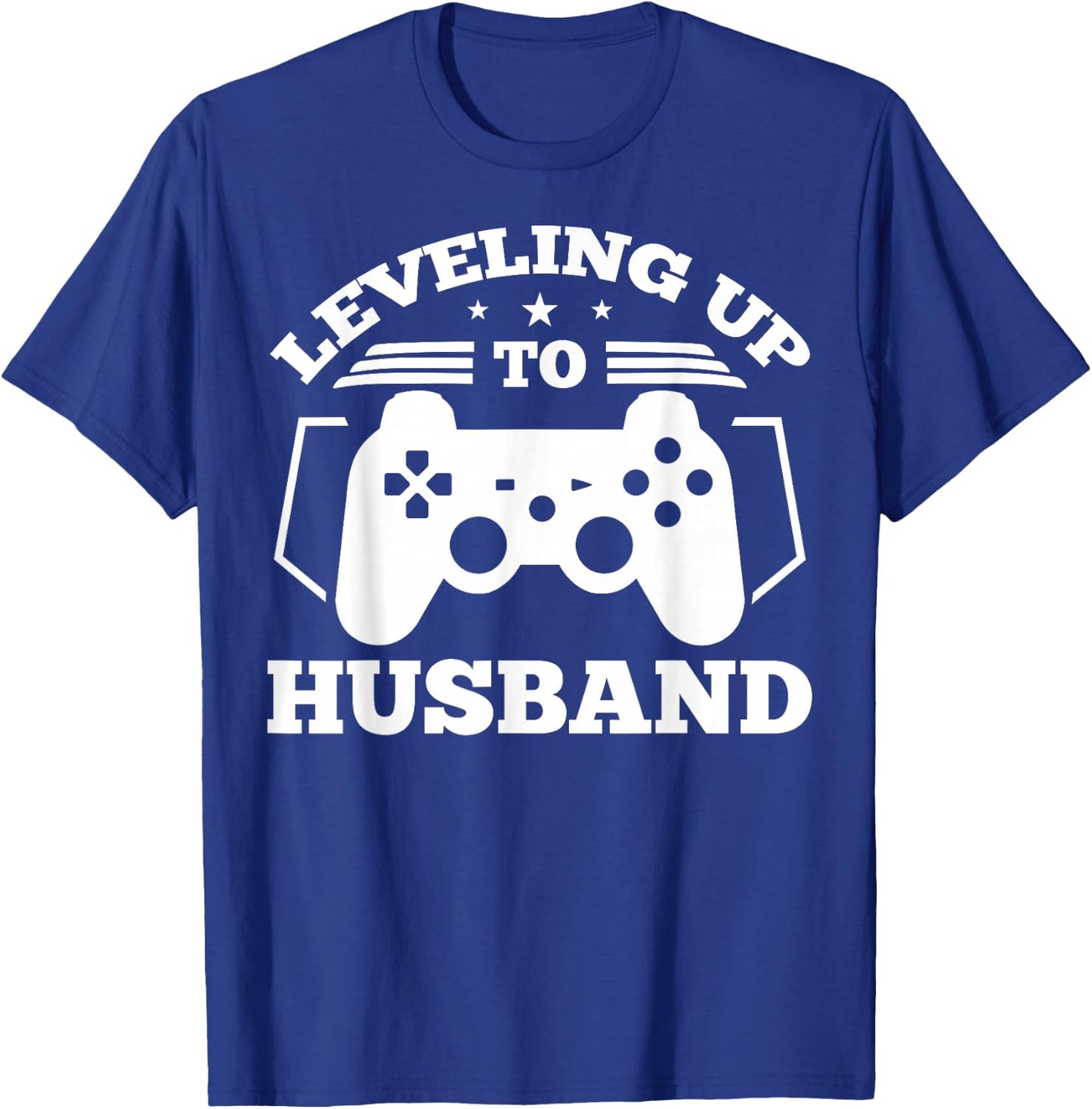 Gamer Engagement gift, Leveling Up To Husband design T-Shirt - T-Shirt | Royal