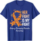 Her Fight My Fight Sensory Processing Disorder Awareness T-Shirt - T-Shirt | Royal
