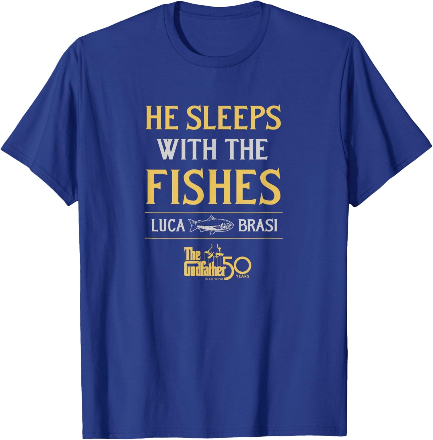 The Godfather - He Sleeps With Fishes T-Shirt - T-Shirt | Royal