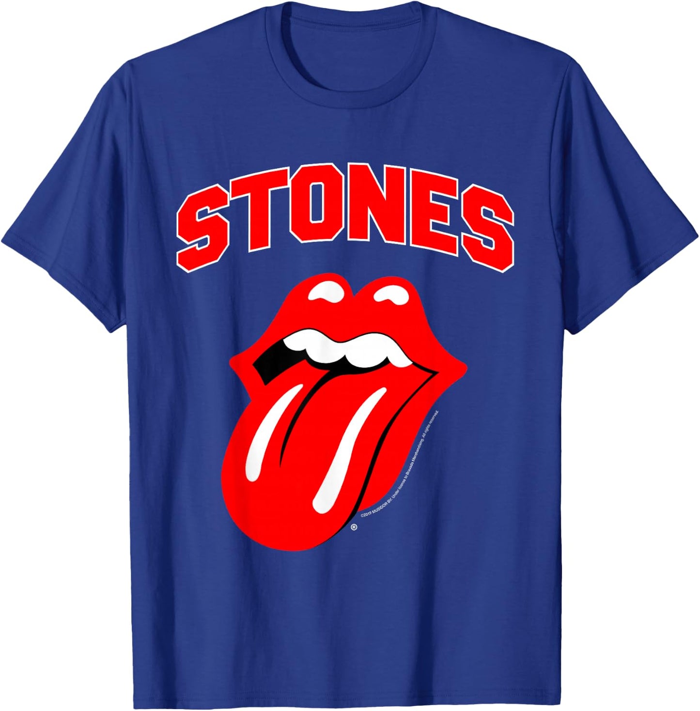 Rolling Stones Official Varsity T-Shirt - T-Shirt | Royal