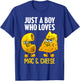 Funny Mac And Cheese Design For Boys Men Macaroni Cheese T-Shirt - T-Shirt | Royal
