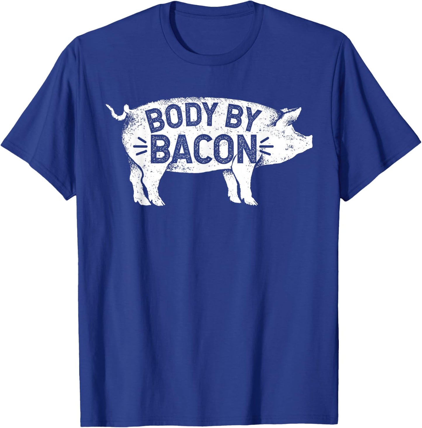 Body by Bacon for Low Carb High Fat Ketogenic Diet T-Shirt - T-Shirt | Royal