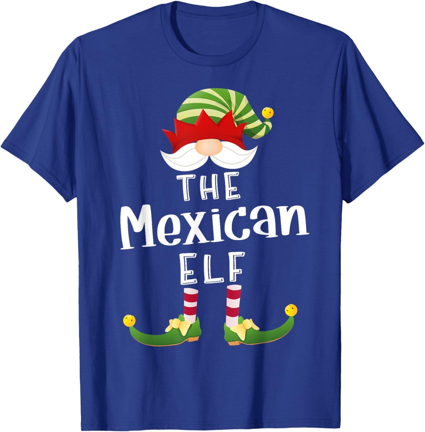 Mexican Elf Group Christmas Funny Pajama Party T-Shirt - T-Shirt | Royal