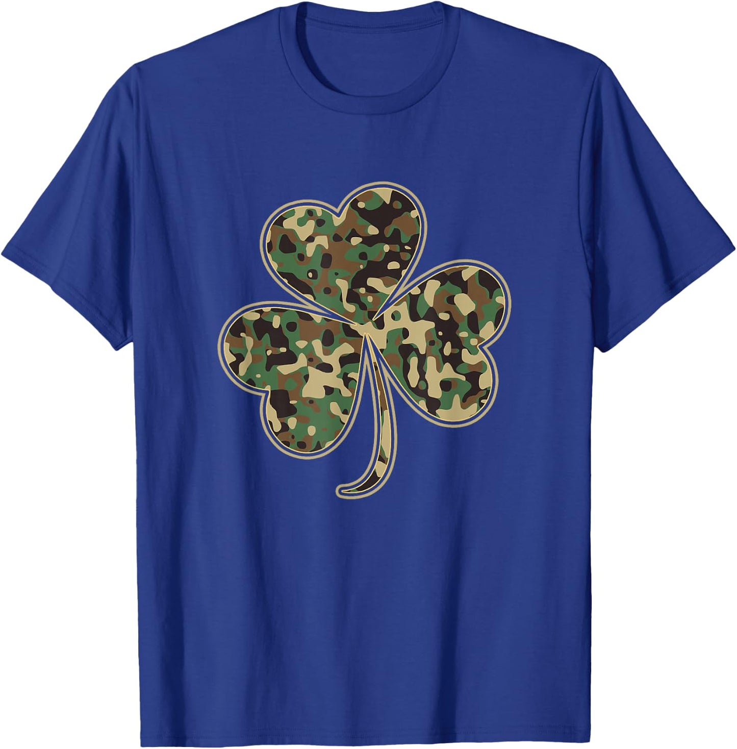 St Patricks Day Irish Shamrock Camo Camouflage Women T-Shirt - T-Shirt | Royal