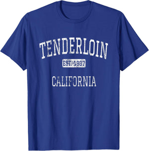 Tenderloin California San Francisco CA Vintage T-Shirt - T-Shirt | Royal