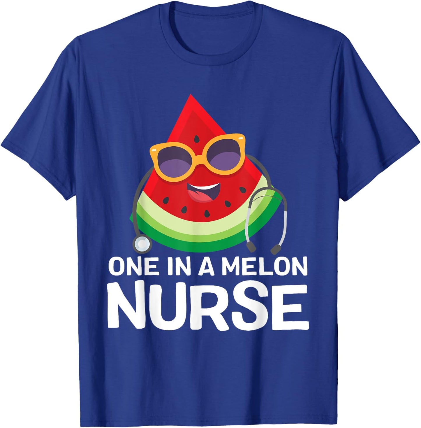 One in a Melon Nurse summer RN Watermelon nursing Women T-Shirt - T-Shirt | Royal