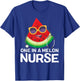 One in a Melon Nurse summer RN Watermelon nursing Women T-Shirt - T-Shirt | Royal