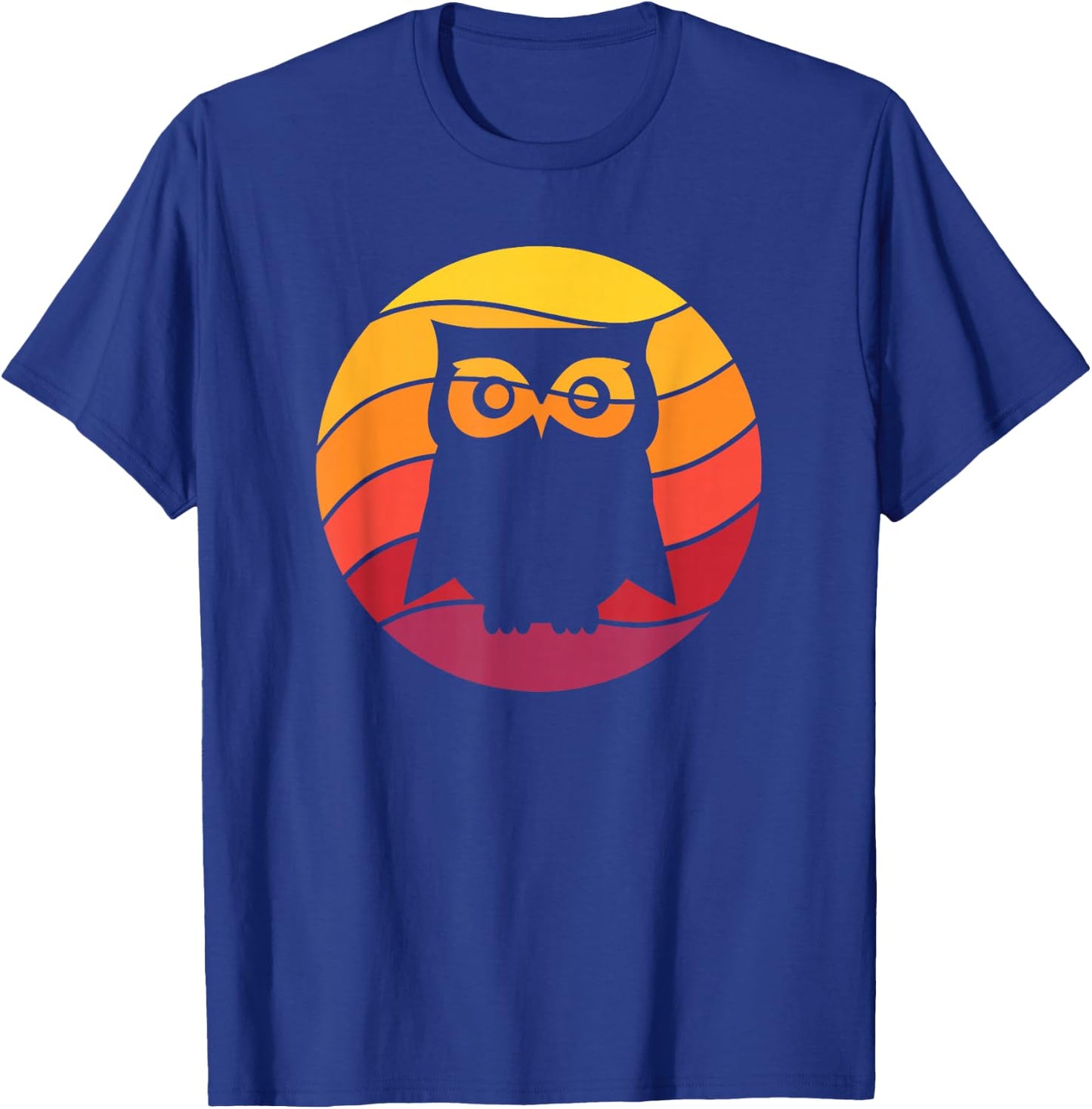 Owl Retro Style Vintage T-Shirt - T-Shirt | Royal