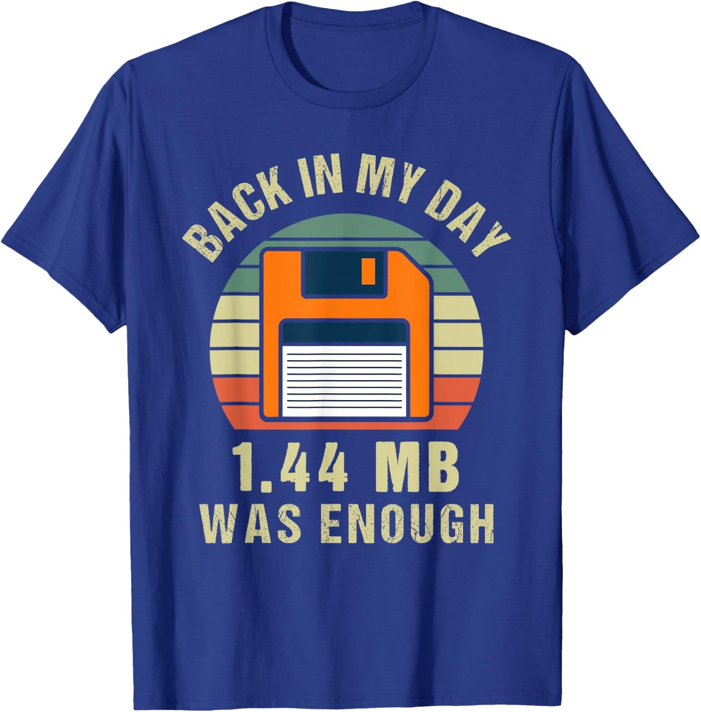 Floppy Disk Retro Vintage Design for Computer Scientist T-Shirt - T-Shirt | Royal