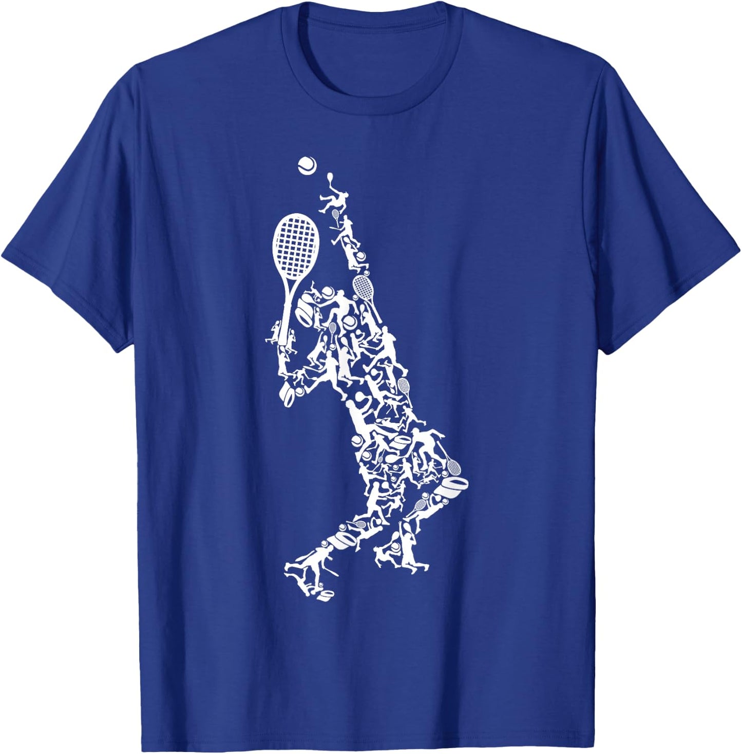 Tennis silhouette , Black, Small T-Shirt - T-Shirt | Royal