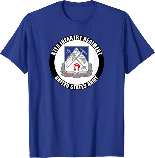 87th Infantry Regiment United States Army Veteran Military T-Shirt - T-Shirt | Royal