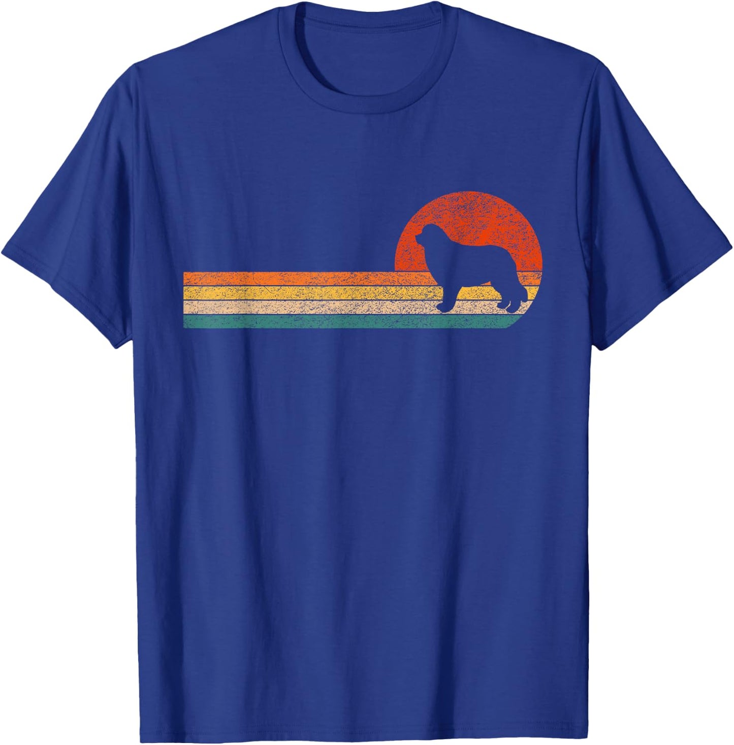 Funny Newfoundland Dog Newfie Owner Retro Vintage T-Shirt - T-Shirt | Royal