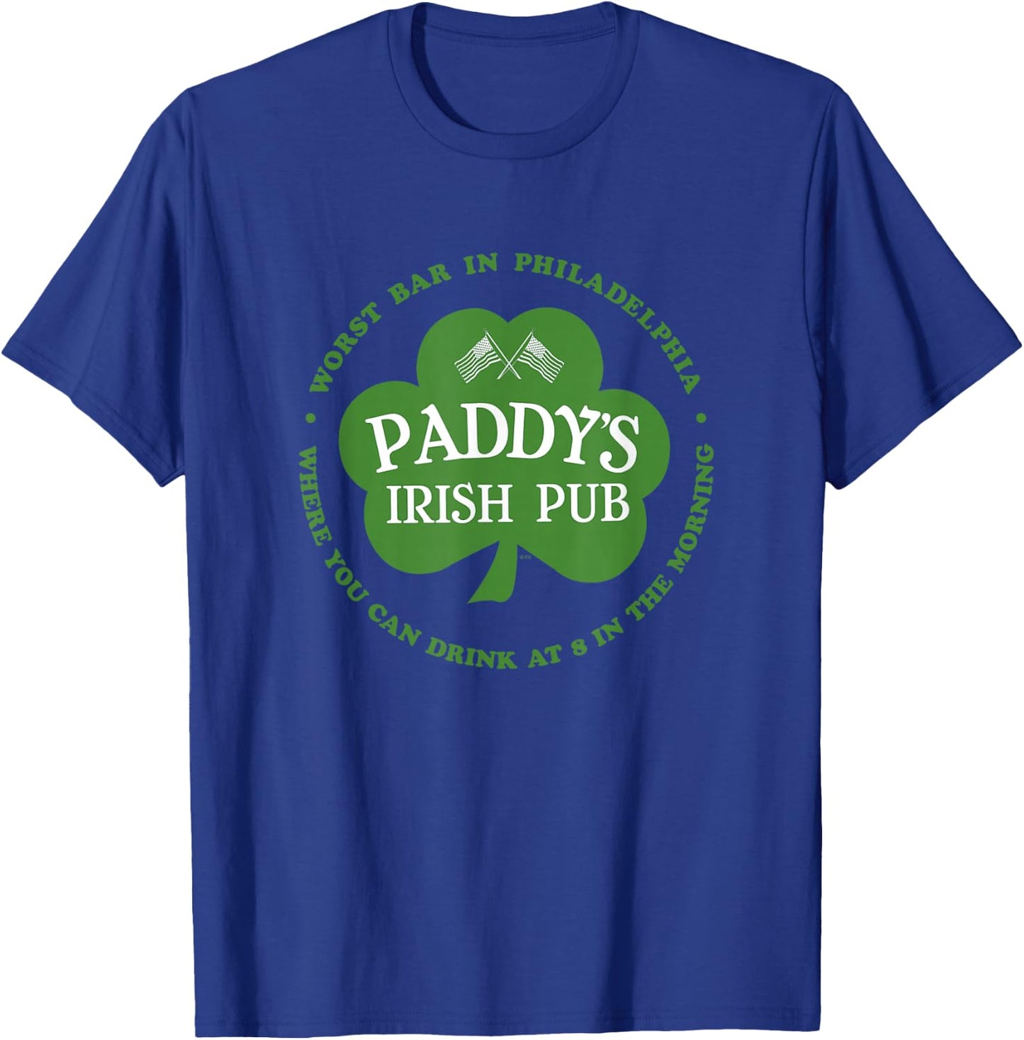 It's Always Sunny in Philadelphia Paddy's Green Shamrock TV T-Shirt - T-Shirt | Royal