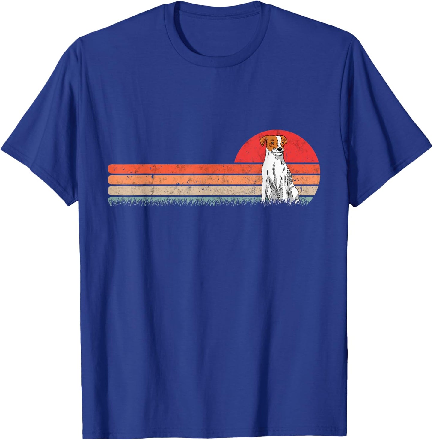 Parson Russell Terrier Retro T-Shirt - T-Shirt | Royal