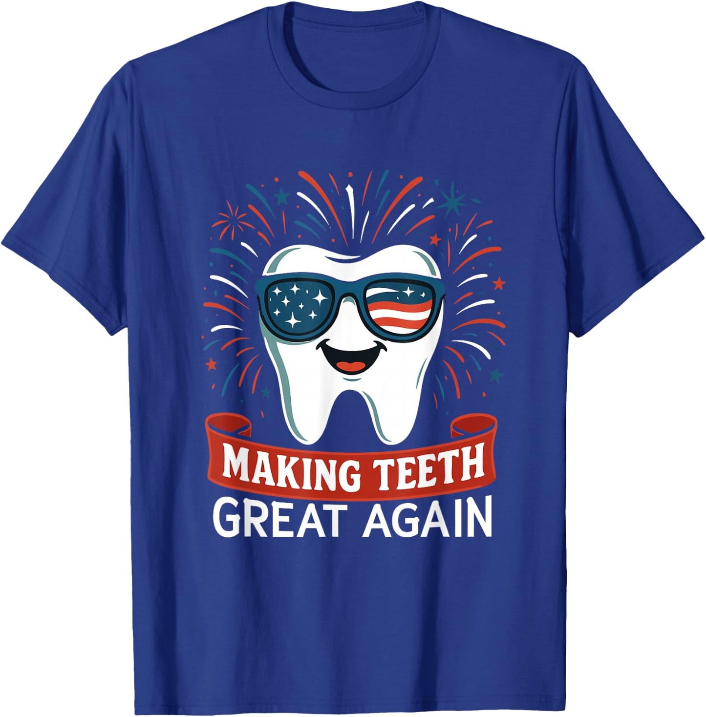 America Oral Health Dental Dentist T-Shirt - T-Shirt | Royal