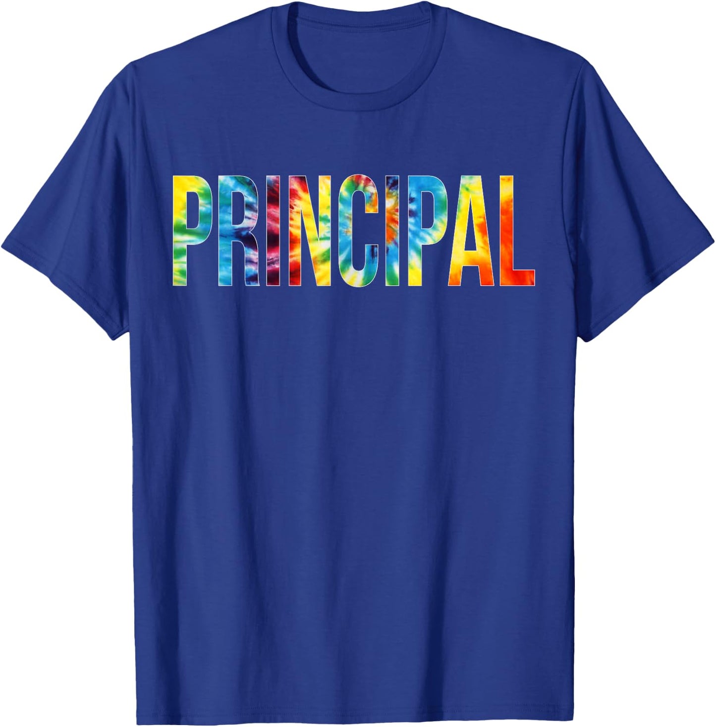 Principal Tie Dye Appreciation Day Hello Back To School T-Shirt - T-Shirt | Royal