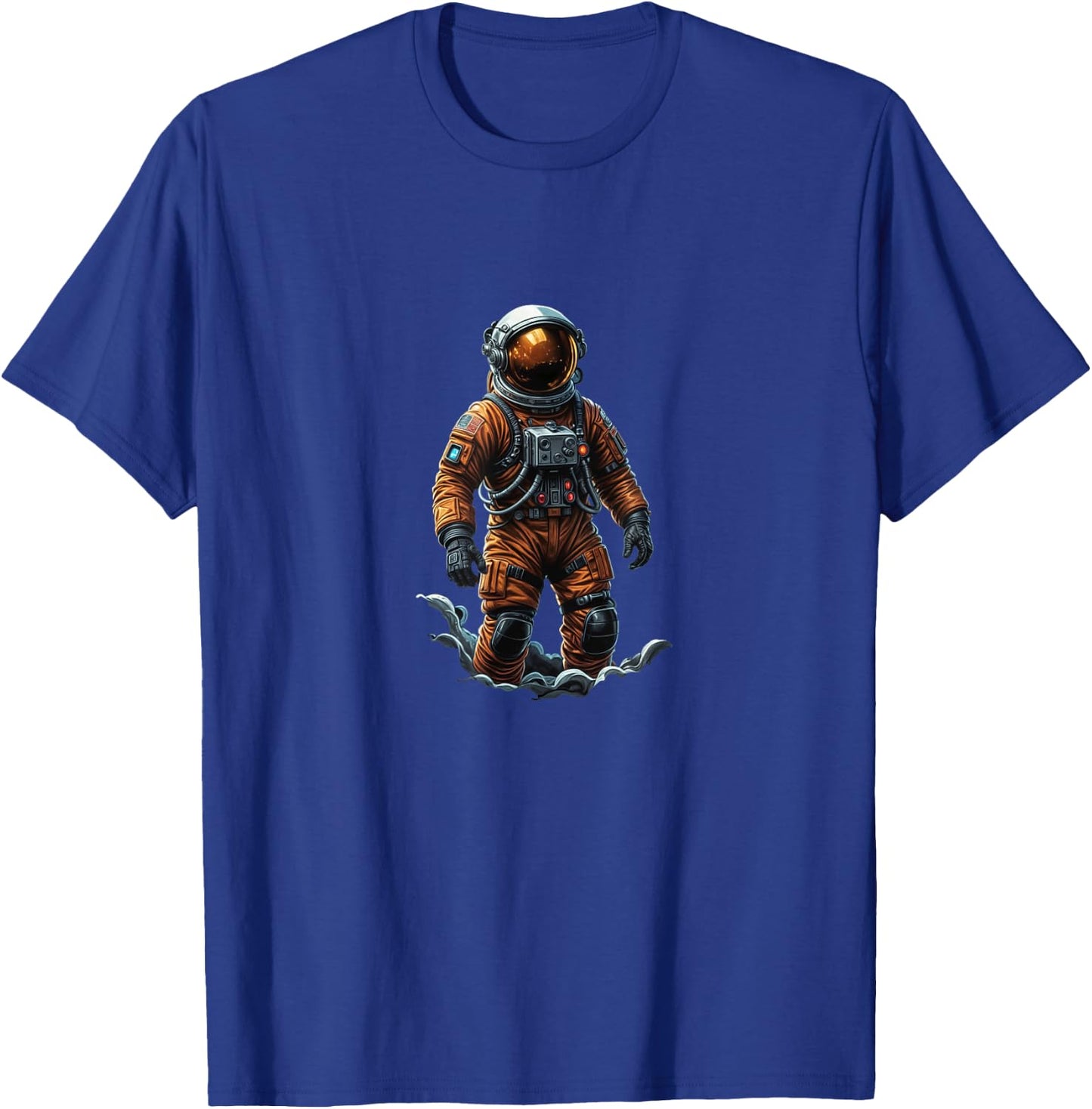 Astronaut Outer Space | Casual Graphic Streetwear Men Woman T-Shirt - T-Shirt | Royal