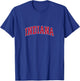 Indiana IN Vintage Sports Design Red Design T-Shirt - T-Shirt | Royal