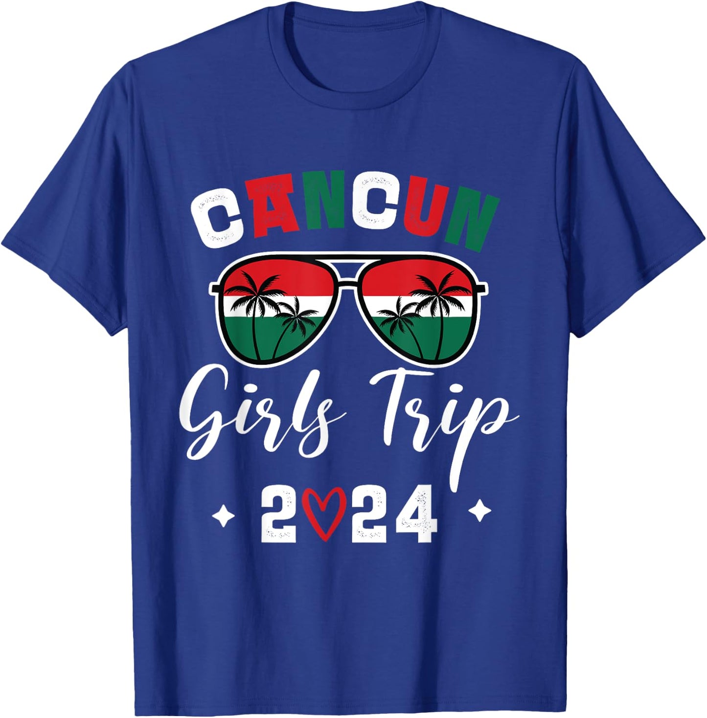 Girls Trip Cancun Mexico 2024 Matching T-Shirt - T-Shirt | Royal