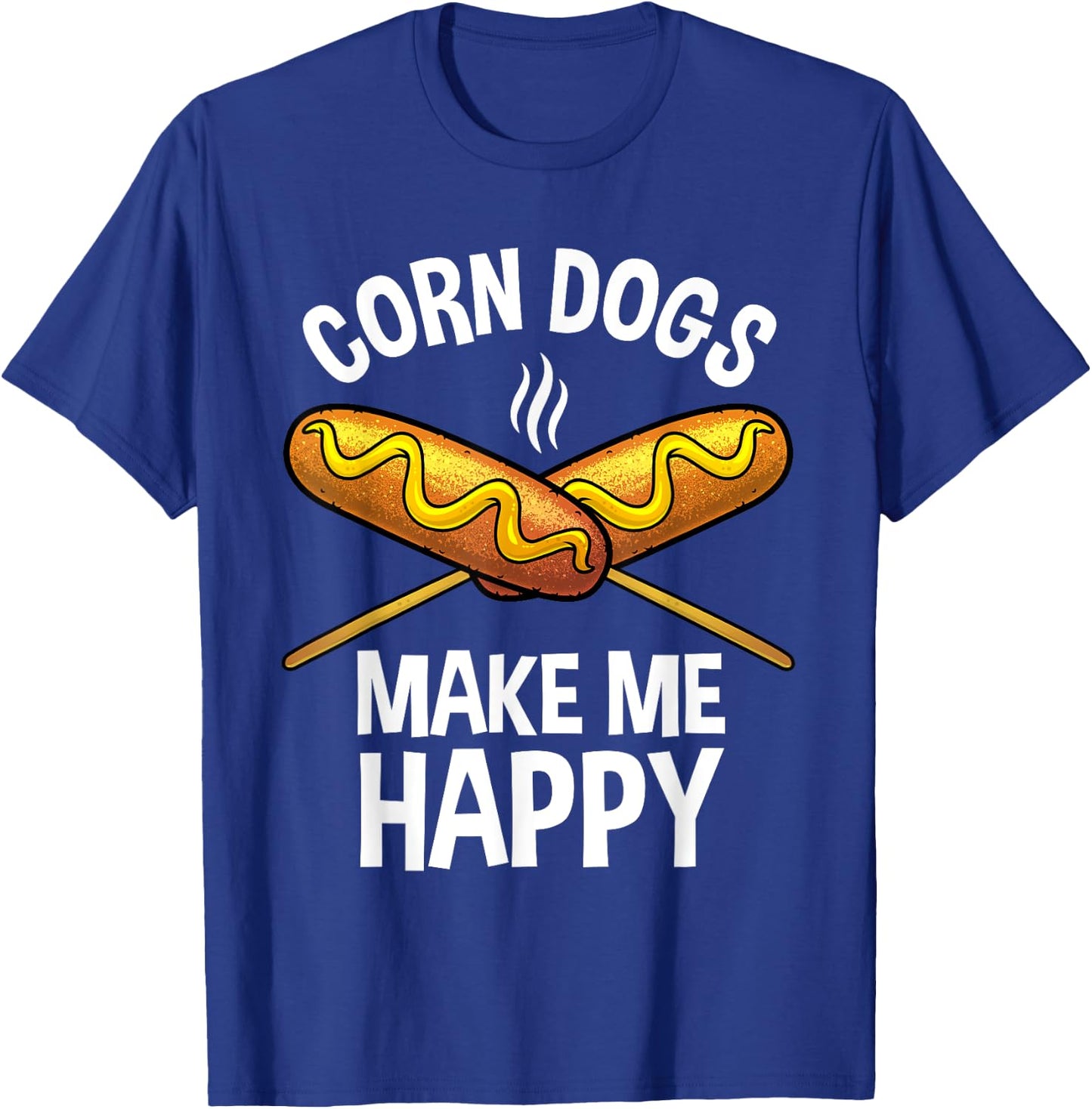Funny Corn Dog Women Kids Corn Dog Hot Dog Lovers T-Shirt - T-Shirt | Royal