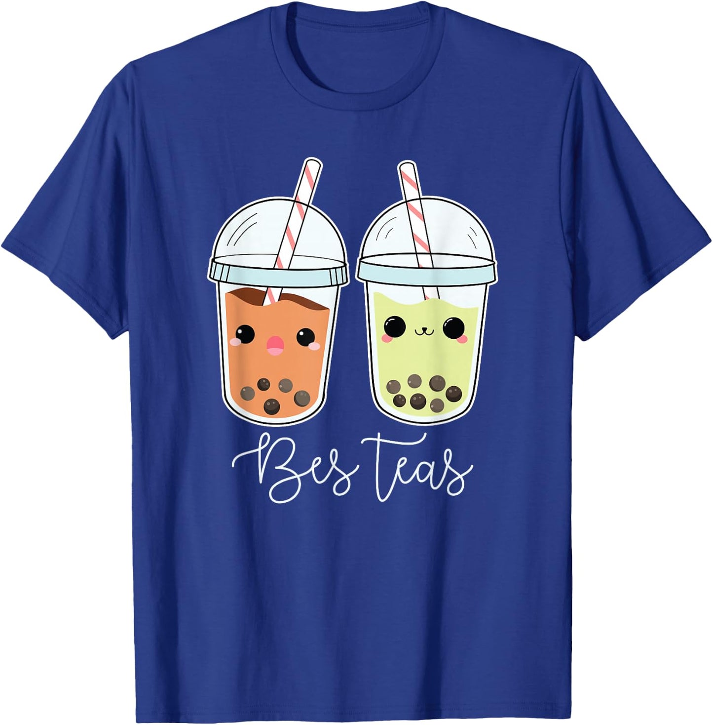 Bes Teas Best Friends Besties Boba Tea Bubble Tea Gift T-Shirt - T-Shirt | Royal