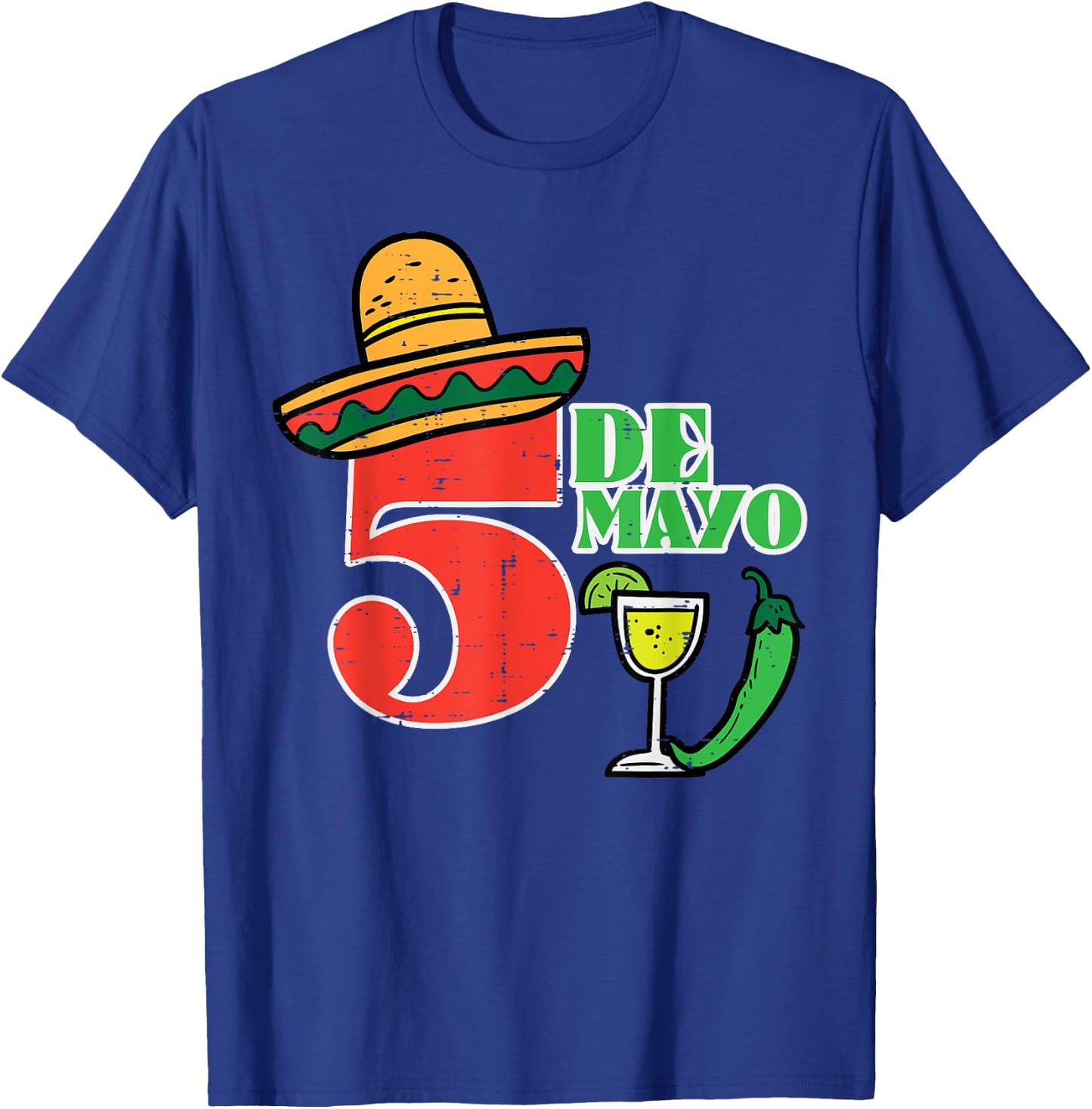 Cinco De Mayo 5 Cinco De Mayo Mexican Fiesta Party Men Women T-Shirt - T-Shirt | Royal