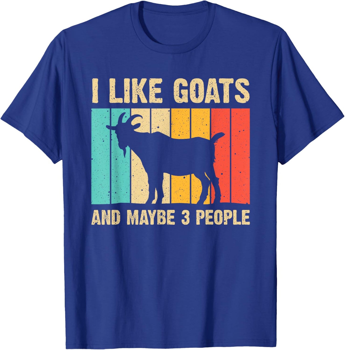 Funny Goat Art Women Kids Farming Goat Lover Stuff T-Shirt - T-Shirt | Royal