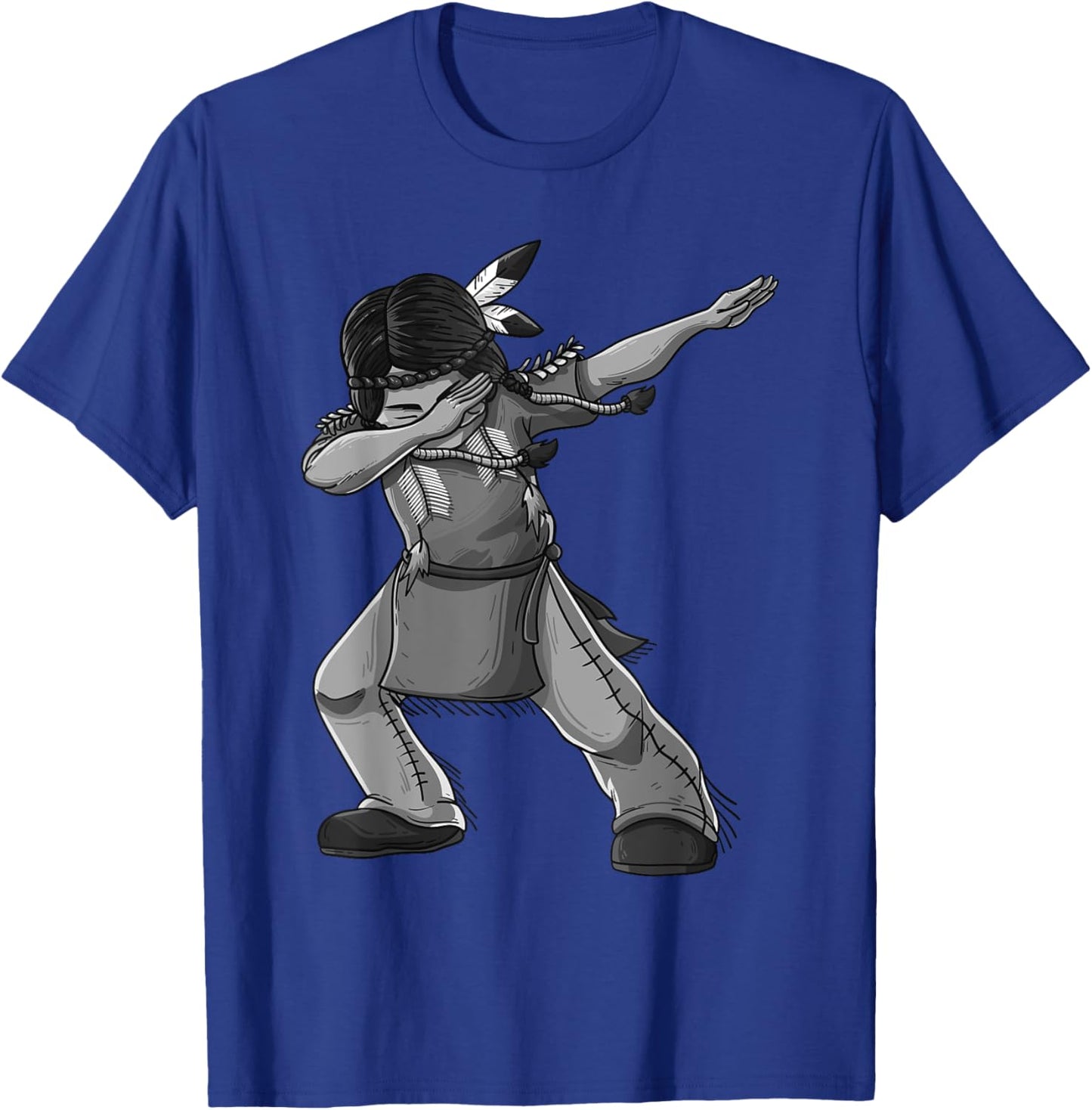 Dabbing Indian Funny Cute Native American Dance Dab Gift T-Shirt - T-Shirt | Royal