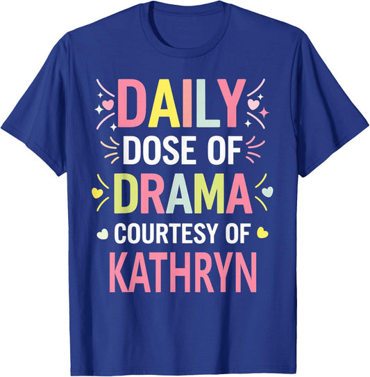 KATHRYN Personalized Name Funny Cute Custom KATHRYN Name T-Shirt - T-Shirt | Royal