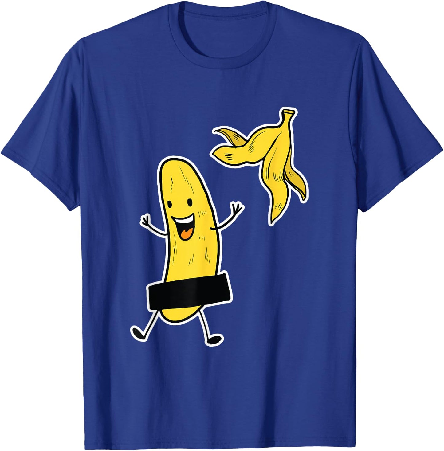 Funny Banana Striptease Cartoon Party Sweet Fun Outfit T-Shirt - T-Shirt | Royal