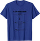 Vintage A-10 Warthog Aeroplane Schematic in Black T-Shirt - T-Shirt | Royal