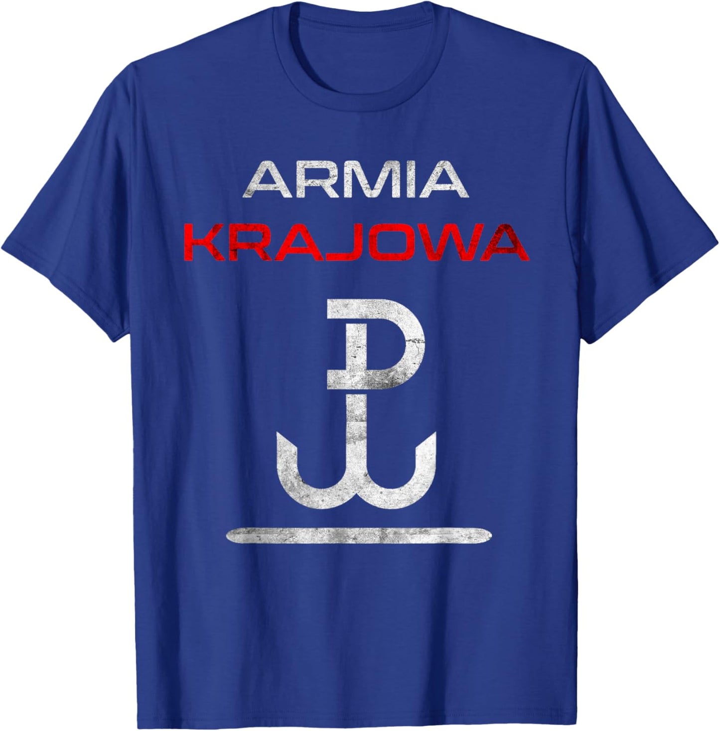 Armia Krajowa 1944 Poland Polskie Polish Resistance Gift T-Shirt - T-Shirt | Royal
